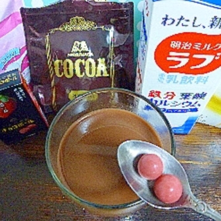 ホットチョコボール濃い苺入コラーゲンミルクココア酒 レシピ 作り方 By Mayumi 1101 楽天レシピ ホットチョコボール濃い苺入コラーゲンミルクココア酒 レシピ 作り方 By Mayumi 1101 楽天レシピ